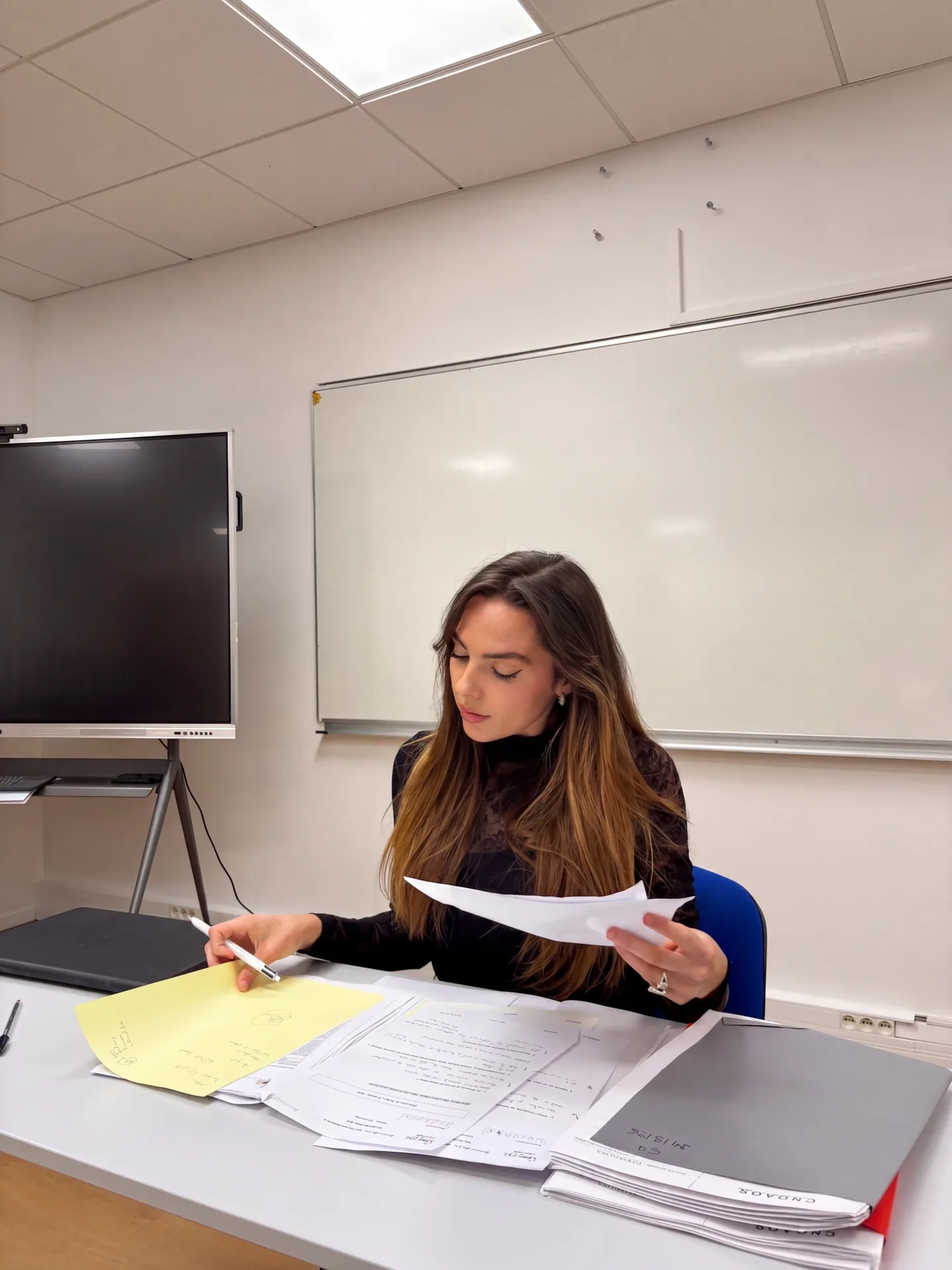 Marie au travail, atelier juriste